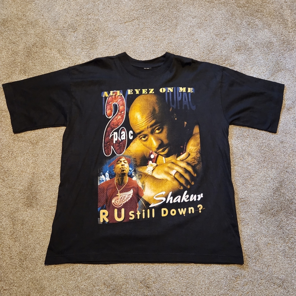 Vintage Tupac All Eyez On Me ‘R U Still Down’ Rap Tee Size XL